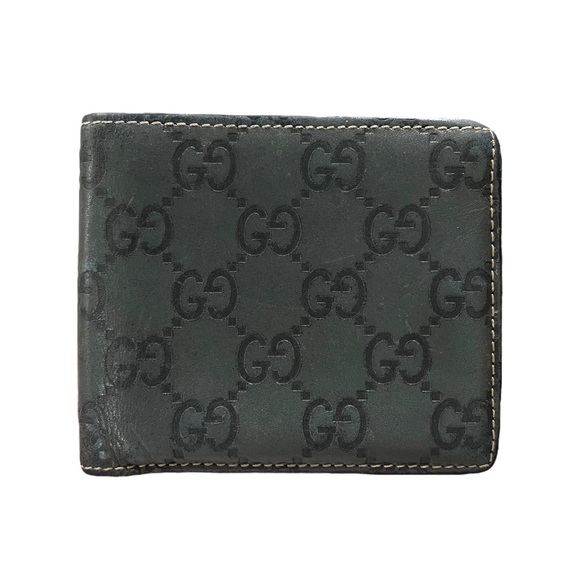 Gucci Leather Monogram Bifold Wallet - Picture 1 of 6